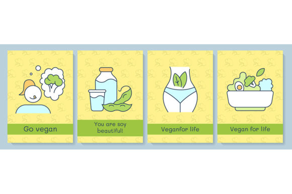 Abstaining Animal Products Greeting Card - Graphic Templates for Creative Projects