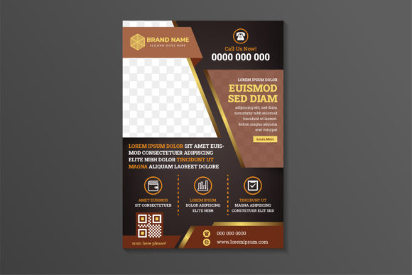 Abstract Vertical Flyer Multicolor Brown Review