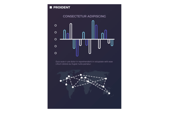 Business Infographic Page Template with Graphics