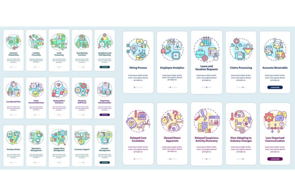Business Process and Banking Mobile Apps Graphics for Branding