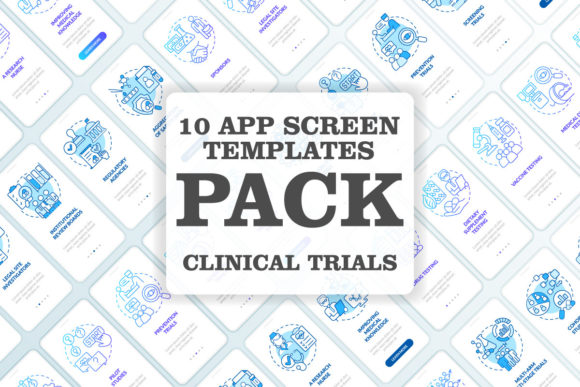 Clinical Trials Onboarding Mobile Apps Graphics