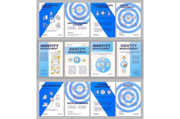 Identity Management Brochure Templates for Graphic Templates