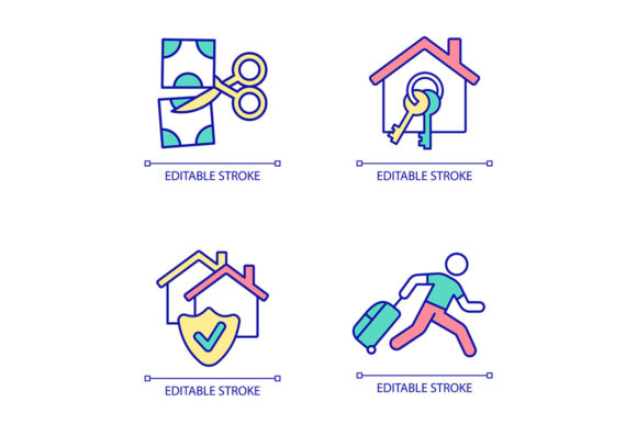 Insurance RGB Color Icon Set for Modern Web Graphics
