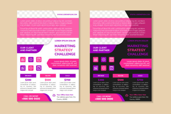 Marketing Strategy Challenge Flyer Verti - A Versatile Print Template for Crafters