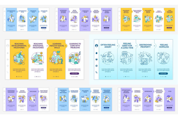 Mental Health in Childhood Graphic Templates