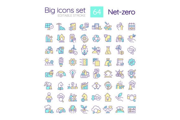 Net Zero Strategies SVG Icon Set Review