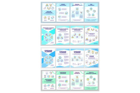 Purchase Planning Brochure Template Set for Graphic Templates