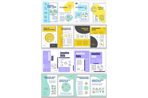 Sensitive Data Types Brochure Templates for Graphic Design