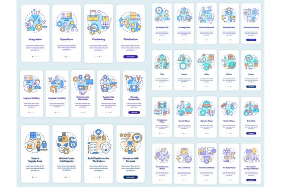 Supply Chain Mobile App Screen Set Review