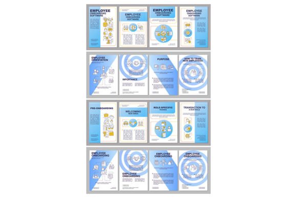 Worker Integration Brochure Template Set for Graphic Templates
